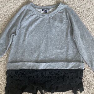 Girls Freshman 1996 Size Large 12-14 Crewneck with Black Lace Bottoms